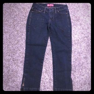 GLO jeans ankle cut  with 4.5” zippers on calf